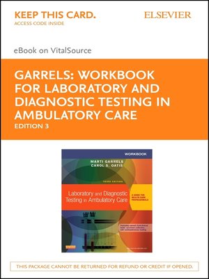 cover image of Workbook for Laboratory and Diagnostic Testing in Ambulatory Care--E-Book